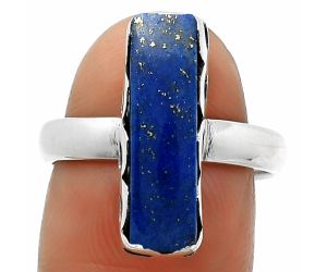 Natural Lapis - Afghanistan Ring size-7.5 SDR165327 R-1428, 5x18 mm