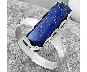 Natural Lapis - Afghanistan Ring size-7.5 SDR165327 R-1428, 5x18 mm