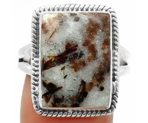 Natural Astrophyllite - Russia Ring size-9 SDR165363 R-1010, 13x17 mm