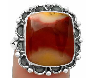 Natural Red Mookaite Ring size-8 SDR165574 R-1092, 14x16 mm