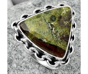Dragon Blood Stone - South Africa Ring size-7 SDR165653 R-1093, 17x17 mm