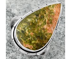 Natural Unakite Ring size-8.5 SDR165765 R-1011, 13x25 mm