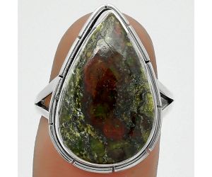 Dragon Blood Stone - South Africa Ring size-7.5 SDR165839 R-1012, 13x20 mm
