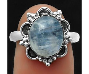 Natural Rainbow Moonstone - India Ring size-8 SDR166109 R-1092, 9x11 mm