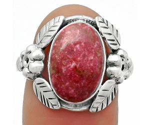 Southwest Design - Pink Thulite Ring size-8 SDR166455 R-1352, 9x13 mm