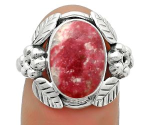 Southwest Design - Pink Thulite Ring size-8 SDR166460 R-1352, 9x13 mm