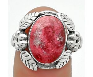 Southwest Design - Pink Thulite Ring size-8.5 SDR166461 R-1352, 10x13 mm
