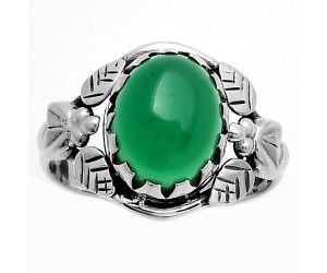 Southwest Design - Green Onyx Ring size-8.5 SDR166526 R-1352, 9x11 mm