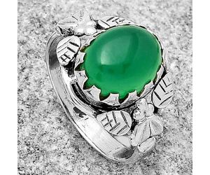 Southwest Design - Green Onyx Ring size-8.5 SDR166526 R-1352, 9x11 mm