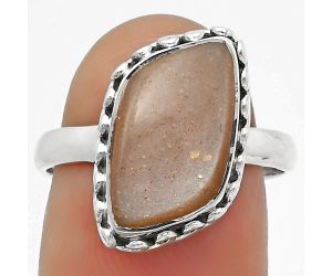 Natural Sunstone - Namibia Ring size-8 SDR166982 R-1196, 8x16 mm