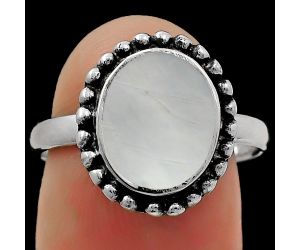 Natural Mother Of Pearl Ring size-8 SDR167183 R-1071, 9x11 mm