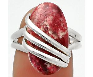 Natural Pink Thulite - Norway Ring size-8 SDR167519 R-1444, 11x20 mm