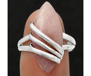 Natural Pink Scolecite Ring size-8 SDR167555 R-1444, 10x24 mm