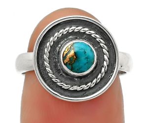 Copper Blue Turquoise - Arizona Ring size-7 SDR167688 R-1439, 5x5 mm