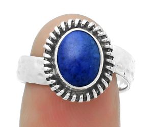 Natural Lapis - Afghanistan Ring size-7.5 SDR167857 R-1279, 7x9 mm