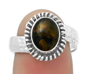 Natural Pietersite - Namibia Ring size-8 SDR167860 R-1279, 7x9 mm