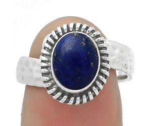 Natural Lapis - Afghanistan Ring size-7.5 SDR167864 R-1279, 7x9 mm