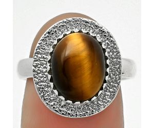 Natural Tiger Eye - Africa Ring size-7 SDR167931 R-1649, 9x11 mm