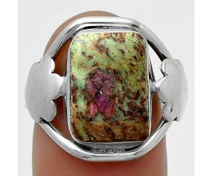 Natural Ruby In Fuchsite Ring size-7.5 SDR168322, 10x14 mm