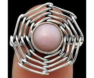 Wire Wrap - Pink Opal - Australia Ring size-9 SDR168424 R-1445, 8x8 mm