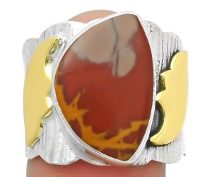 Two Tone - Natural Noreena Jasper Ring size-8 SDR168601 R-1542, 11x17 mm