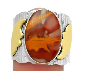 Two Tone - Natural Noreena Jasper Ring size-8.5 SDR168609 R-1542, 12x17 mm