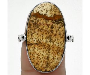 Natural Picture Jasper Ring size-7 SDR168645 R-1191, 14x26 mm