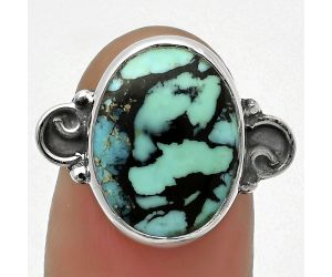 Natural Lucky Charm Tibetan Turquoise Ring size-7 SDR168701 R-1218, 12x16 mm