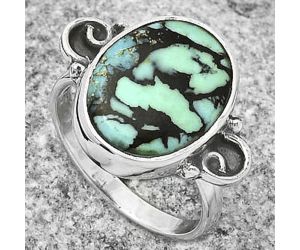 Natural Lucky Charm Tibetan Turquoise Ring size-7 SDR168701 R-1218, 12x16 mm