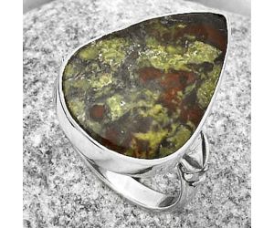 Dragon Blood Stone - South Africa Ring size-7 SDR168758 R-1200, 15x21 mm