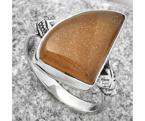 Natural Sunstone - Namibia Ring size-8 SDR168762 R-1200, 12x17 mm