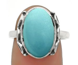 Natural Rare Turquoise Nevada Aztec Mt Ring size-8 SDR168837 R-1198, 10x16 mm