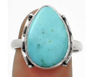 Natural Turquoise Nevada Aztec Mt Ring size-8.5 SDR168859 R-1198, 12x17 mm