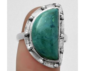 Natural Azurite Chrysocolla Ring size-8 SDR169329 R-1202, 10x19 mm
