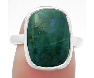 Natural Azurite Chrysocolla Ring size-8 SDR169339 R-1001, 11x15 mm
