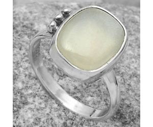 Natural Srilankan Moonstone Ring size-7 SDR169371 R-1001, 10x12 mm