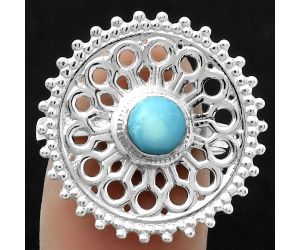 Artisan - Natural Turquoise Nevada Aztec Mt Ring size-8.5 SDR169387 R-1107, 6x6 mm