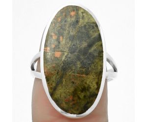 Natural Unakite Ring size-8 SDR169406 R-1005, 13x24 mm