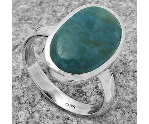 Natural Azurite Chrysocolla Ring size-7 SDR169633 R-1004, 10x16 mm