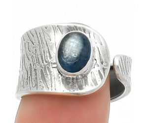 Adjustable - Blue Kyanite - Brazil Ring size-8.5 SDR169931 R-1319, 6x8 mm