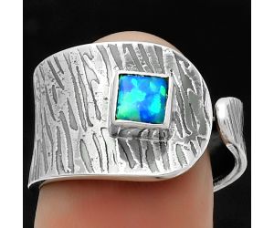 Adjustable - Fire Opal Ring size-8 SDR169967 R-1319, 5x5 mm