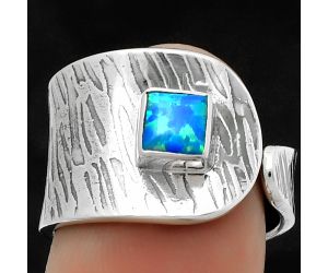 Adjustable - Fire Opal Ring size-7 SDR169973 R-1319, 5x5 mm