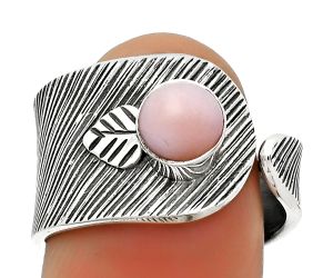 Adjustable - Pink Opal - Australia Ring size-8 SDR170088 R-1319, 6x6 mm