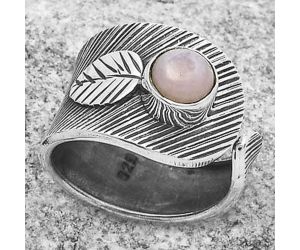 Adjustable - Pink Opal - Australia Ring size-6 SDR170105 R-1319, 6x6 mm