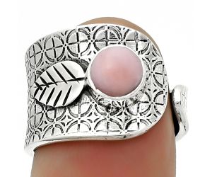 Adjustable - Pink Opal - Australia Ring size-6.5 SDR170238 R-1319, 6x6 mm