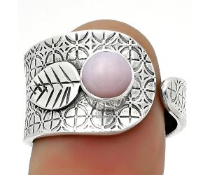 Adjustable - Pink Opal - Australia Ring size-7.5 SDR170242 R-1319, 6x6 mm