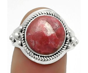 Natural Pink Thulite - Norway Ring size-9 SDR170291 R-1420, 12x12 mm