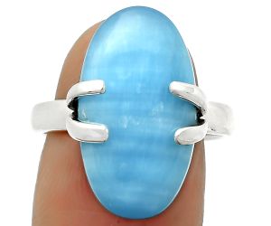Natural Smithsonite Ring size-8.5 SDR170338 R-1504, 12x21 mm