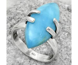 Natural Smithsonite Ring size-8 SDR170349 R-1504, 12x23 mm