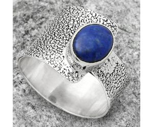 Natural Lapis - Afghanistan Ring size-7.5 SDR170362 R-1606, 7x9 mm